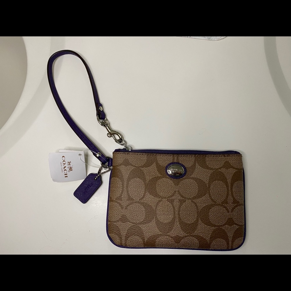 Coach PVC zip wallet